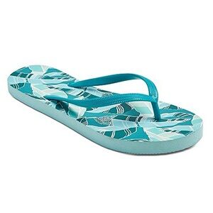 Mossimo Teal and White Flip Flops Size 8/9 NWT